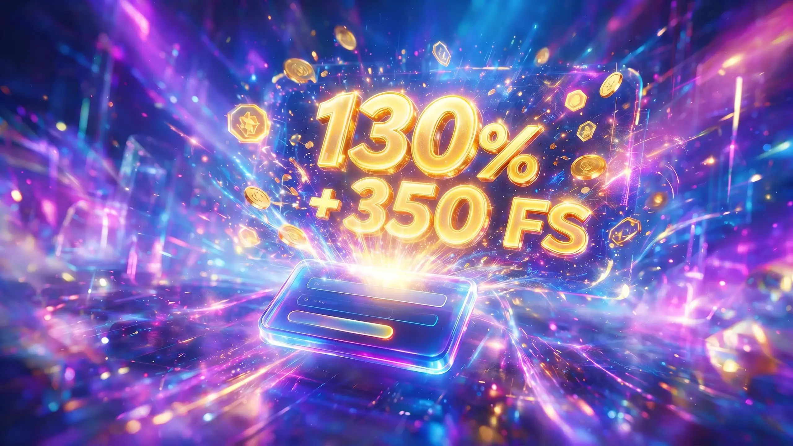 135% bonus + 350 Freespins